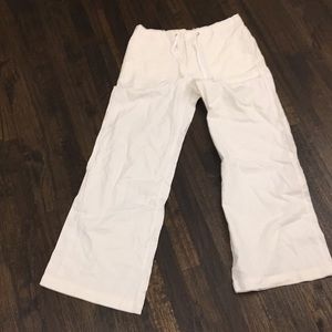 Off white linen pants
